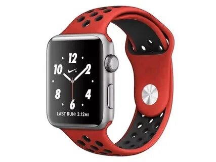 Аксессуар Ремешок Krutoff для APPLE Watch 38/40mm Silicone Sport Red-Black 03286