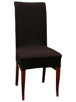 Чехол на стул LuxAlto Jacquard W002 Black 11362