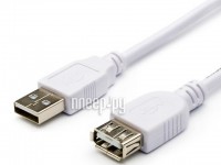 Аксессуар ATcom USB 2.0 AM/AF 80cm White AT3788