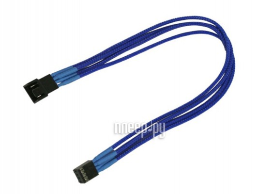 Аксессуар Удлинитель Nanoxia 4-pin PWM 30cm Blue NXPWV3EB
