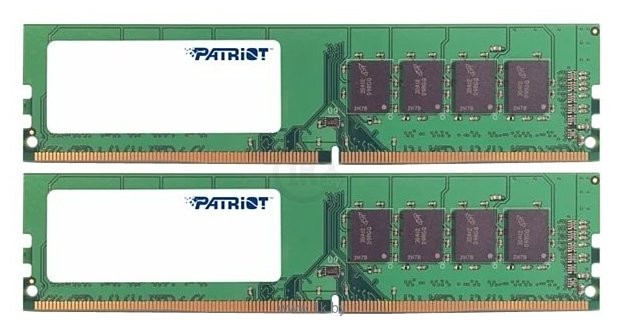 Модуль памяти Patriot Memory DDR4 DIMM 2400MHz PC4-19200 CL17 - 8Gb KIT (2x4Gb) PSD48G2400K