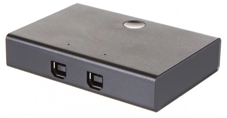 Переключатель KVM Ugreen US158 USB 2.0 Sharing Switch 2x1 Black 30345