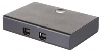 Переключатель KVM Ugreen US158 USB 2.0 Sharing Switch 2x1 Black 30345