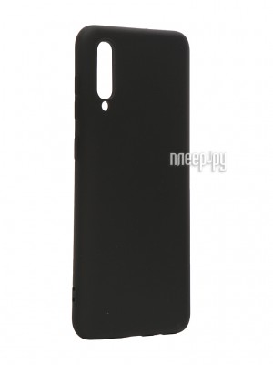 Чехол с микрофиброй DF для Samsung Galaxy A30s/A50s/A50 Silicone Black sOriginal-03
