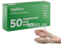 Перчатки виниловые OptiLine размер S 100шт 27-2149