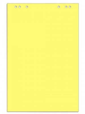 Бумага для флипчартов Attache Selection 68x98cm 20 листов 80g/m2 Yellow 659382