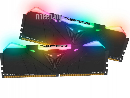 Модуль памяти Patriot Memory Viper RGB DDR4 DIMM 4133MHz PC4-33000 CL19 - 16Gb KIT (2x8Gb) PVR416G413C9K