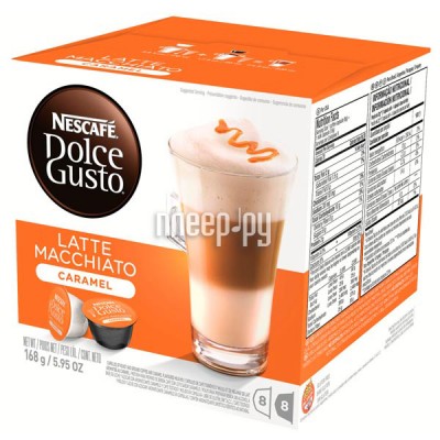 Капсулы Nescafe Latte Macchiato Caramel 16шт стандарта Dolce Gusto 12136960