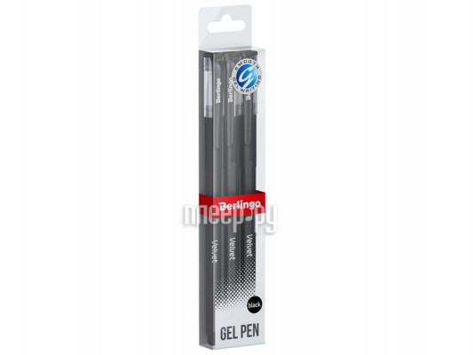 Набор ручек Berlingo Velvet 0.5mm стержень Black 3шт CGp_50125_3