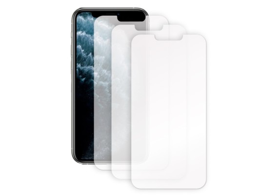 Гибридное защитное стекло Krutoff для APPLE iPhone 11 Pro Max 3шт 269649