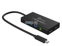 J5create HDMI-вход HDMI-выход/2xUSB-A/Jack 3.5mm/2xUSB-C JVA01