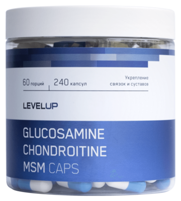 LevelUp Chondroitine+Glucosamine+MSM 240 caps