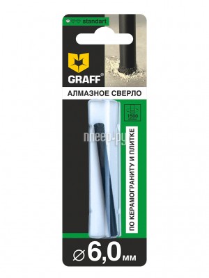 Сверло Graff Standart по керамограниту и плитке 6mm 78665