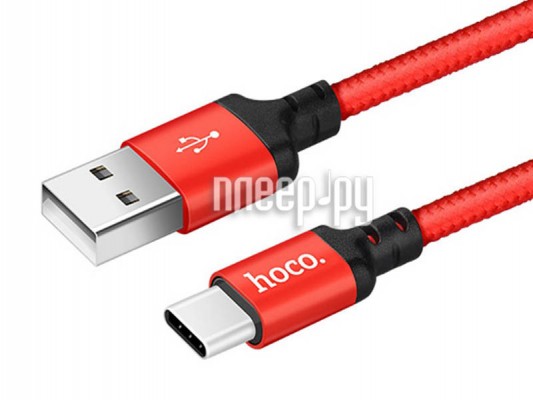 Аксессуар Hoco Times Speed X14a USB - Type C 1m Red-Black