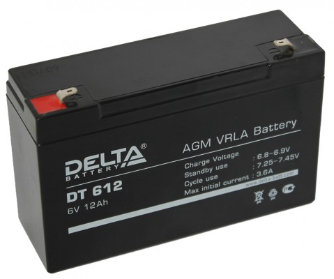 Аккумулятор для ИБП Delta DT-612 6V 12Ah