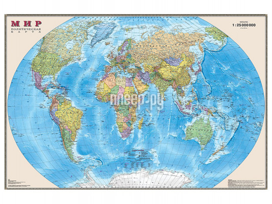 Карта мира политическая DMB 1:25M ОСН1234473