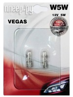 Лампа AVS Vegas W5W W2.1x9.5d 12V (2 штуки) A78478S