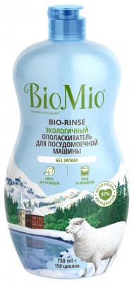 Ополаскиватель для посудомоечных машин BioMio Bio-Rinse без запаха 750g 934583