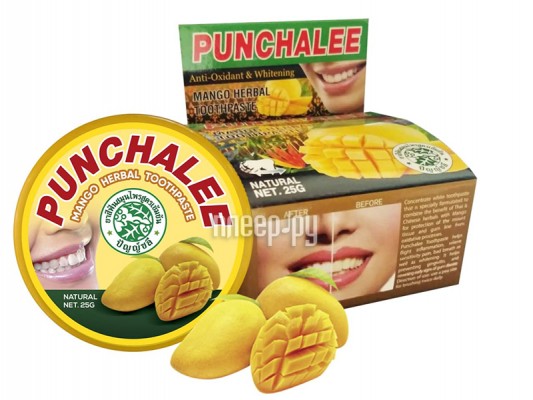 Зубная паста Punchalee Mango Herbal Toothpaste 25g 7605