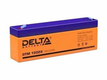 Аккумулятор для ИБП Delta DTM-12022 12V 2.2Ah