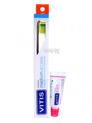 Щетка Dentaid Vitis Medium Access + зубная паста 15ml 32897