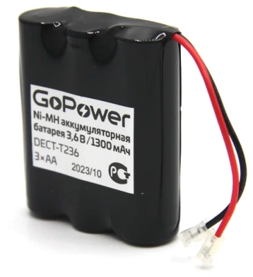 Аккумулятор GoPower T236 PC1 NI-MH 1300mAh 00-00015312