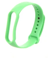 Aксессуар Ремешок Zibelino для Mi Band 5 Silicone Green ZBS-XIMB5-GRN