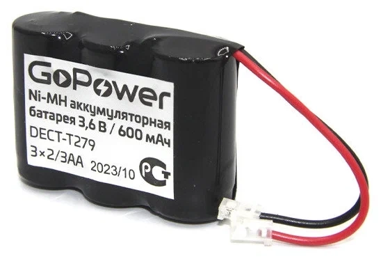 Аккумулятор GoPower T279 PC1 NI-MH 600mAh 00-00015308