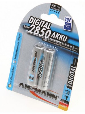 Аккумулятор AA - Ansmann 2850mAh Digital BL2 (2 штуки) 5035082-RU / 11403