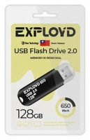 USB Flash Drive 128Gb - Exployd 650 EX-128GB-650-Black