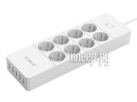 Сетевой фильтр Orico 8 Sockets 5xUSB 1.5m White HPC-8A5U