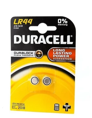 Батарейка Duracell LR44 BL2 (2 штуки)