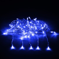 Гирлянда Vegas Занавес 192 светодиодов 1x4m Blue 55026