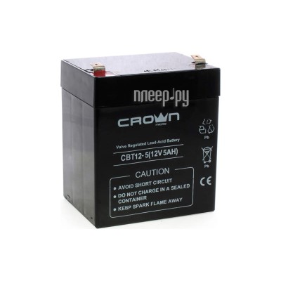 Аккумулятор для ИБП Crown Micro 12V 5Ah СВТ-12-5