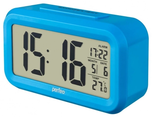 Часы Perfeo Snuz PF-S2166 Blue PF_C3036