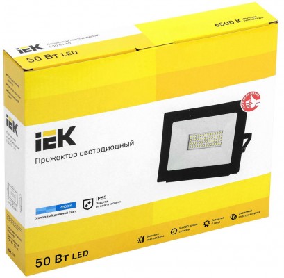 Прожектор IEK СДО 06-50 IP65 Black LPDO601-50-65-K02