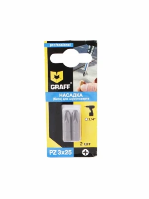 Бита Graff PZ 3x25mm 2шт 310325