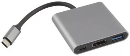 Док-станция Barn&Hollis Type-C 3in1 для MacBook Grey УТ000027054