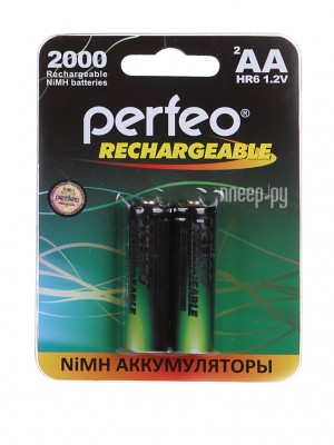 Аккумулятор AA - Perfeo 2000mAh (2 штуки) PF AA2000/2BL PL
