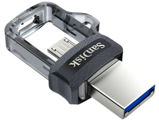 USB Flash Drive 128Gb - SanDisk Ultra Dual Black SDDD3-128G-G46