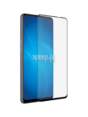 Закаленное стекло DF для Oppo Reno 5 Lite Full Screen Full Glue Black Frame oColor-23