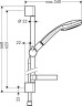 Душевая стойка Hansgrohe Croma 100 Vario Unica C Shower Set 27772000