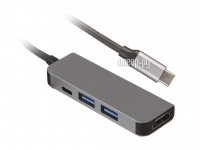Хаб USB Palmexx 4в1 USB-C - HDMI+2xUSB 3.0+USB-C PX/HUB-006
