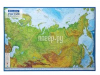 Карта России физическая Brauberg 101х70cm 112392