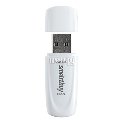 USB Flash Drive 64Gb - SmartBuy Scout USB 3.1 White SB064GB3SCW