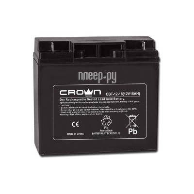 Аккумулятор для ИБП Crown Micro 12V 18Ah CBT-12-18