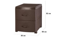 Тумба Elan Gallery Ротанг Brown 810574