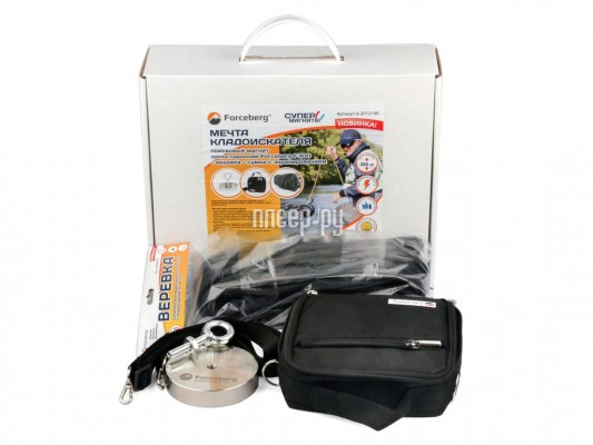 Поисковый магнит Forceberg F300 + веревка + сумка с экранированием 9-2012146