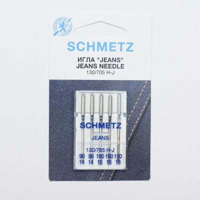 Набор игл для джинсы Schmetz №110 130/705H-J 5шт