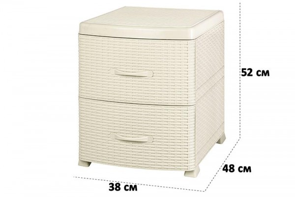 Тумба Elan Gallery Ротанг Ivory 811893